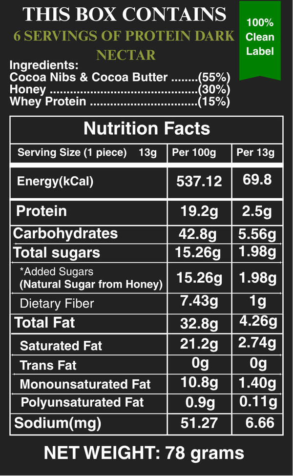 Protein Dark Nectar - Pack of 6