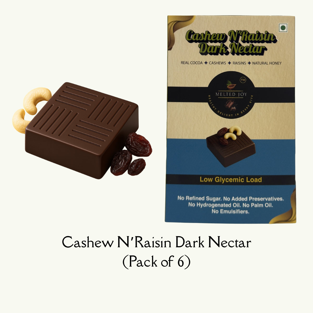 Cashew N'Raisin Dark Nectar - Pack of 6