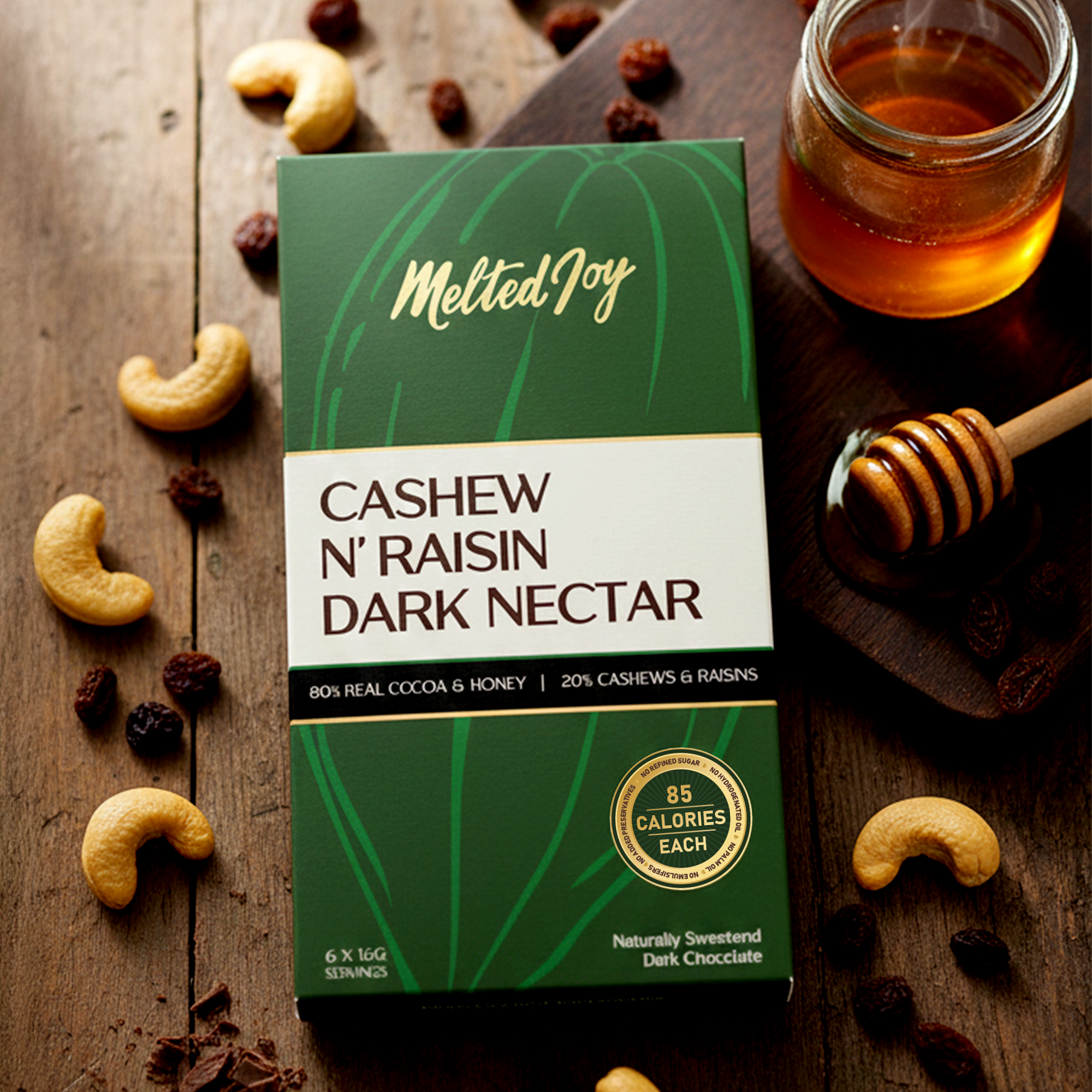 Cashew N'Raisin Dark Nectar - Pack of 6