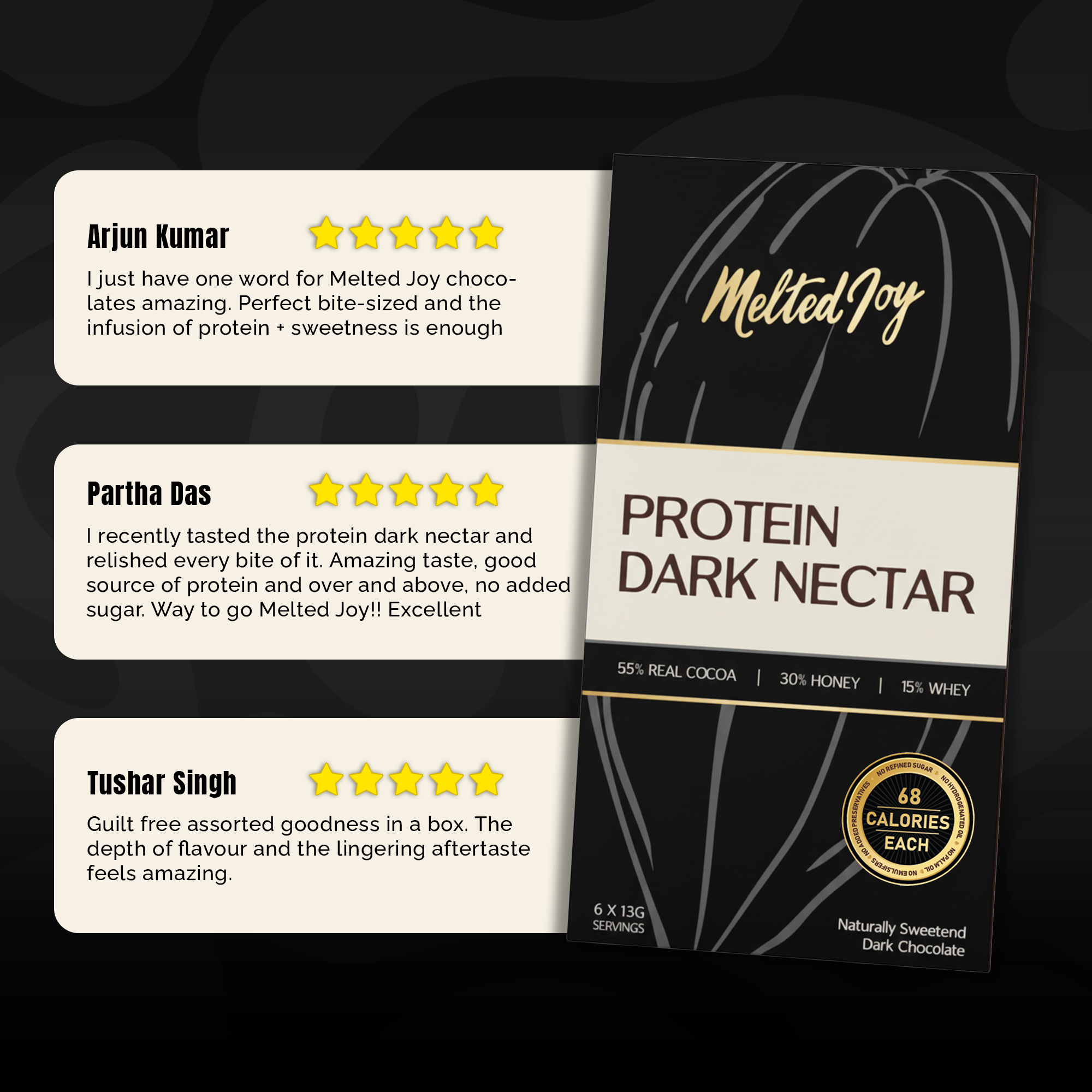 Protein Dark Nectar - Pack of 6