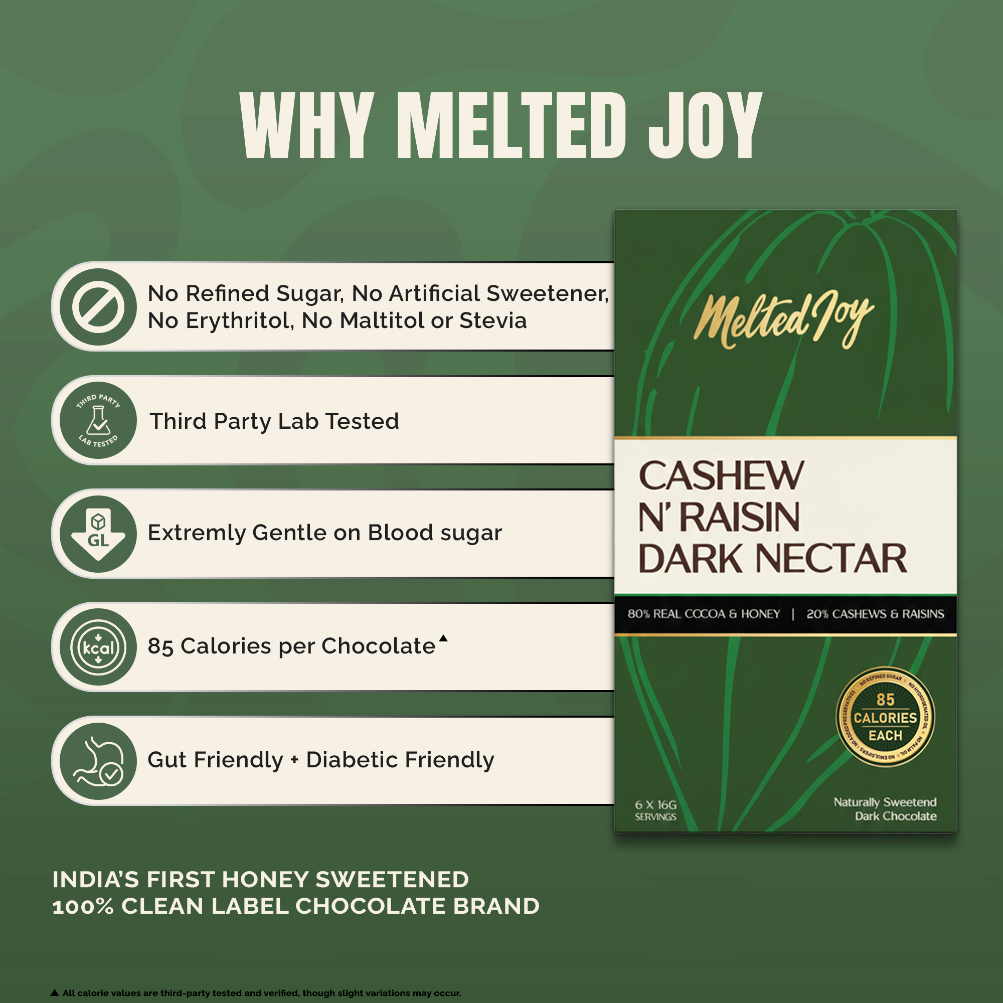 Cashew N'Raisin Dark Nectar - Pack of 6